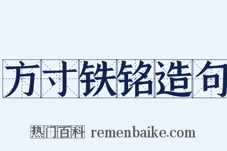 方寸铁铭造句是什么意思的图片